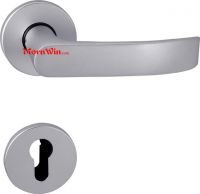 Aluminium mortise door handle confirm to EN1906 standard on rose & escutheon