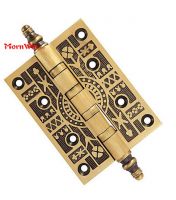 Decorative door brass hinges for exterior door