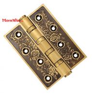 Flower decorative Copper brass door hinges