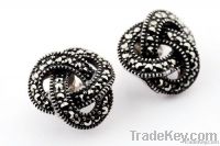 Spiral marcasite earing
