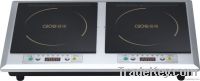 cheaper! timer setting button control  two plate induction cooktop