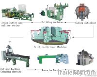 Rubber transmission belt production line