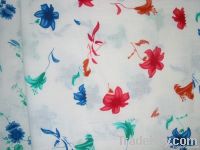 pure linen printed fabric with high quality
