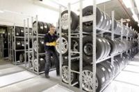 Wheel and tyre storage