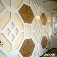 hotels embossed decor acoustic panel