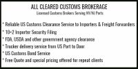 US Customs Clearance New York / All Cleared Customs Brokerage