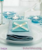 Seta Celeste - Aqua Blue Wedding Favor Boxes