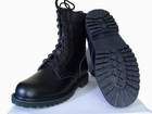 Black Leather Combat Boots