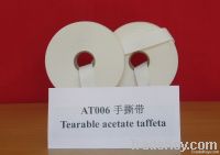 Tearable acetate taffeta