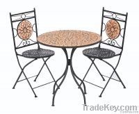 mosaic table and chair