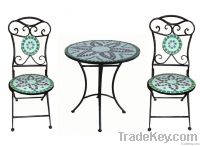 Mosaic table and chair