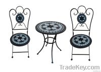 Mosaic table and chair