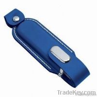 GB USB2.0 Blue/Red/White Traditional Leather USB Flash Memory Drive
