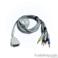 GE-marqutte medical 10 lead EKG trunk cable with leadwires