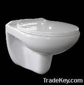 Wall Mounted Cermic WC Toilet Bowl HET-1201