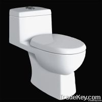 Siphon One-piece Sanitary Ware White Ceramic Toilet