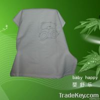 embroidery bamboo fleece baby blanket