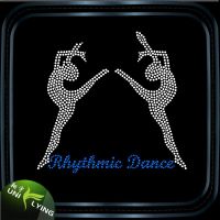 Dance crystal iron on transfer template
