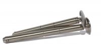 Quick release wheel axle, quick release ball lock pin