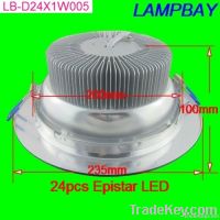 free shipping LED downlight 24W equal to 200W high lumens ceiling lamp
