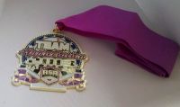 Ribbon Gold / Silver / Bronze Custom Sport Award Metal Medallion of Honor