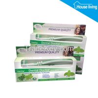 120g herbal organic toothpaste made in guangzhou wtih free toothbrush