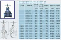 JIS marine cast steel gate valve F7366