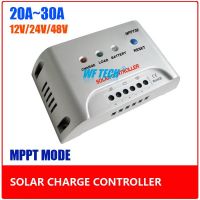 20A 30A Intelligent MPPT Solar Controller, 12V/24V Auto Switch Solar Controller to Increase Module Efficiency 30%