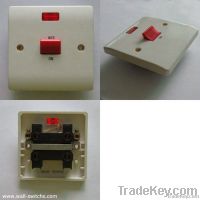 45A cooker control unit with neon wall switch British standard China