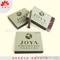 Safety wooden matches in box
