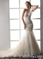 custom brand new lace mermaid wedding gown long and high quality