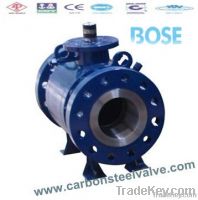 Forged steel trunnion mounted flanged RF RTJ ball valve