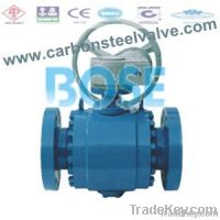 A105 LF2 trunnion mounted flanged RF RTJ metal ball valve
