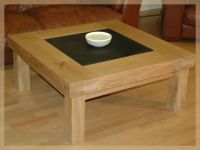 Elvendon Oak beam and Slate Coffee Table