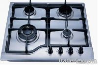 4 burners stainless steel gas cooktop, with enamel trivets