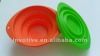 2012 new Silicone collapsible colander /silicone basket strainer