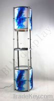 spiral showcase portable display rack promotion counter