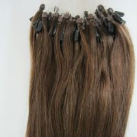 Top quality natural black virgin Malaysian hair prebonded hair extension.FOB price:US$20-50.