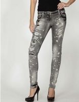 Grinding wash jeans for women, trendy jeans, appear your own logo, brand