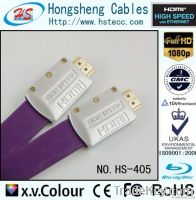 FLAT HDMI CABLE Metal shell High Speed flat hdmi cable with ethernet a
