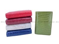 Crocodile Skin Wallet For Women, Trifold From Crocodile Leather