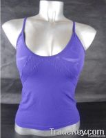 Lady's Seamless Spaghetti Strap Plunge down Camisole Tops
