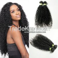 100% Malaysian Hair Extensions Kinky Curly