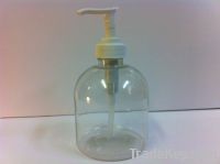 CLEAR PLASTIC LIQUID SOAP DISPENSING BOTTLES 300ML