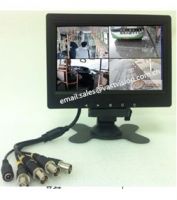 7 inch 4-visual field monitor/CCTV lcd monitor