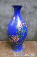 antique Famille rose ceramic flower Vase WRYHV30