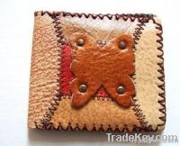 National trend handmade cowhide leather wallet