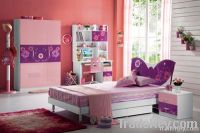 Pink Color Youth Loved MDF Removable Kids /Child Bedroom Furnitur