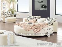 2012 hot sale modern elegant design bed room furniture round bed