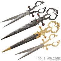 Renaissance Medieval Scissors Dagger Set